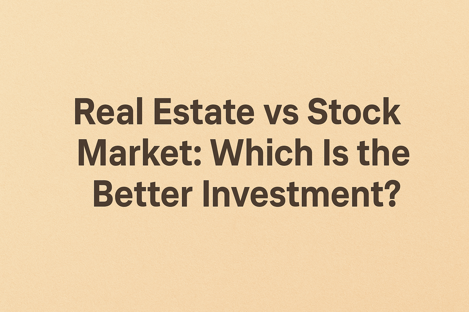 Investment & Finanace